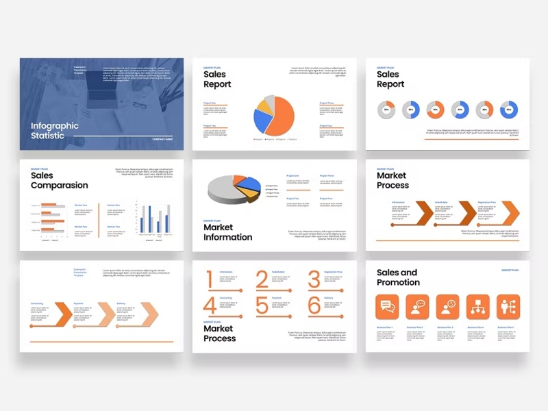 Professional Infographic Statistic Presentation by TMP on Dribbble