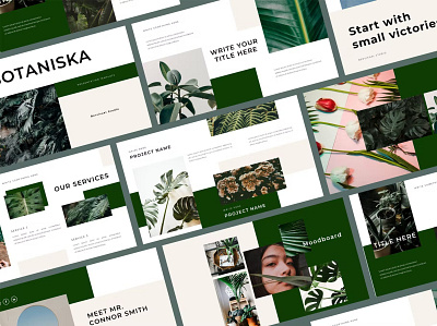 Botaniska Keynote Template agency botaniska keynote branding business corporate design designposter graphic design illustration key keynote keynote template marketing modern powerpoint presentation templat professional stylish ui vector