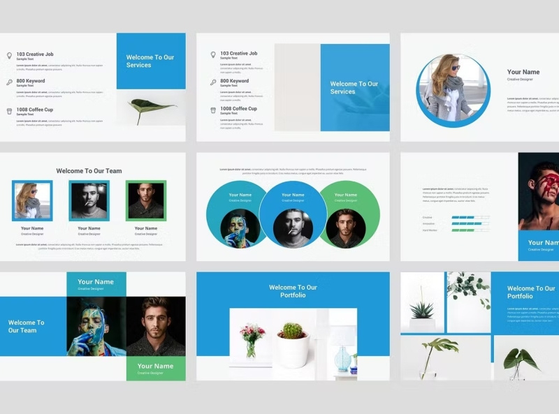 Lili - Creative PowerPoint Template by TMP on Dribbble