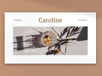 FREE Caroline - PowerPoint annual annual report branding design designposter google google slides graphic design illustration keynote multipurpose photography pitch deck powerpoint presentation template ui vector web development web maintance