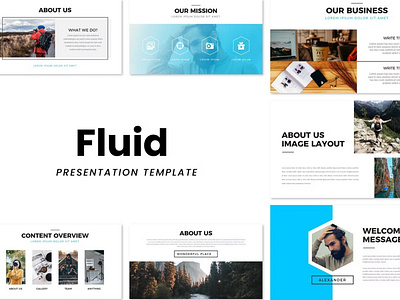 Free Fluid Keynote Presentation Template