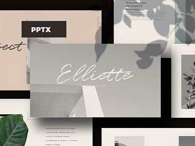 FREE Elliette - Powerpoint Multipurpose Creative