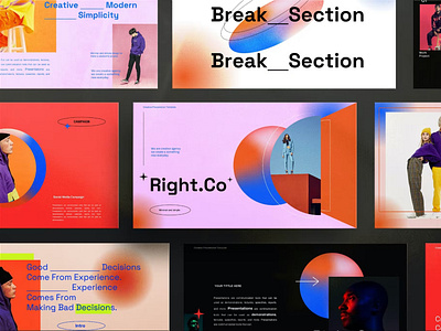 FREE Right Co Brand Gradient Google slides