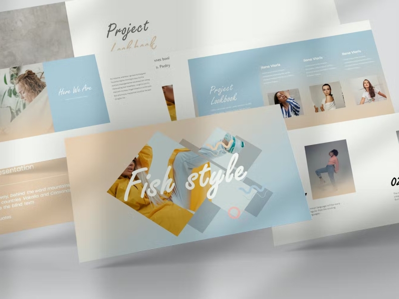 Fish style Google Slides Templates by Presentation Templates on Dribbble