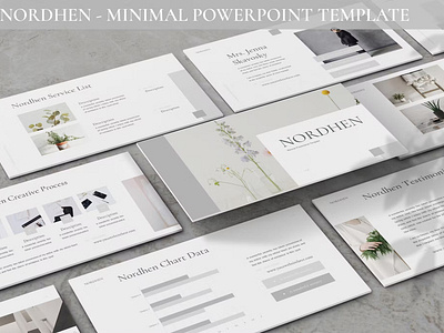 FREE Nordhen - Minimal Powerpoint Template