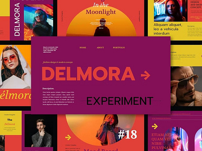 Free Delmora Retro Presentation Template