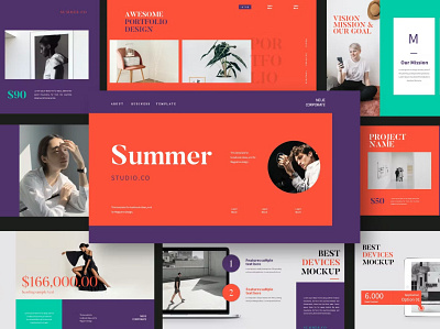 Summer Studio Presentation Template annual business clean corporate download google slides keynote pitch pitch deck powerpoint powerpoint template pptx presentation presentation template project report slidemaster slides template web