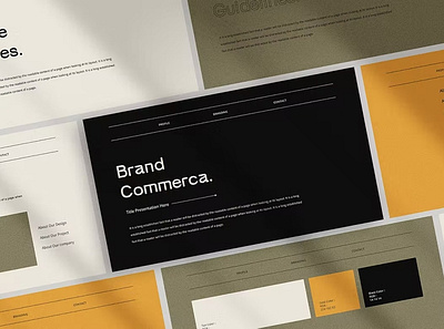 Commerca - Brand Guideline Presentation Template annual business clean corporate download google slides keynote pitch pitch deck powerpoint powerpoint template pptx presentation presentation template project report slidemaster slides template web