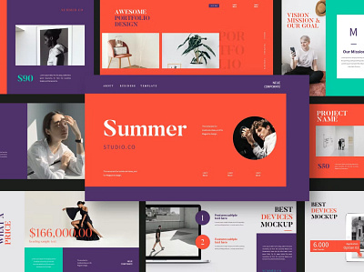 Summer Studio Presentation Template annual business clean corporate download google slides keynote pitch pitch deck powerpoint powerpoint template pptx presentation presentation template project report slidemaster slides template web