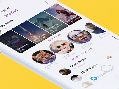 Snapchats favs app mobile snapchat ui ux