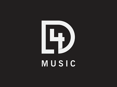 D4 Music brand d4 design designs identity logo logos mark music symbol