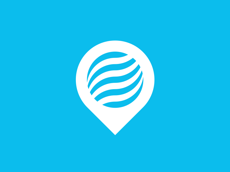 Travel Logo brand world geo pin exploration designs design logos logo travel