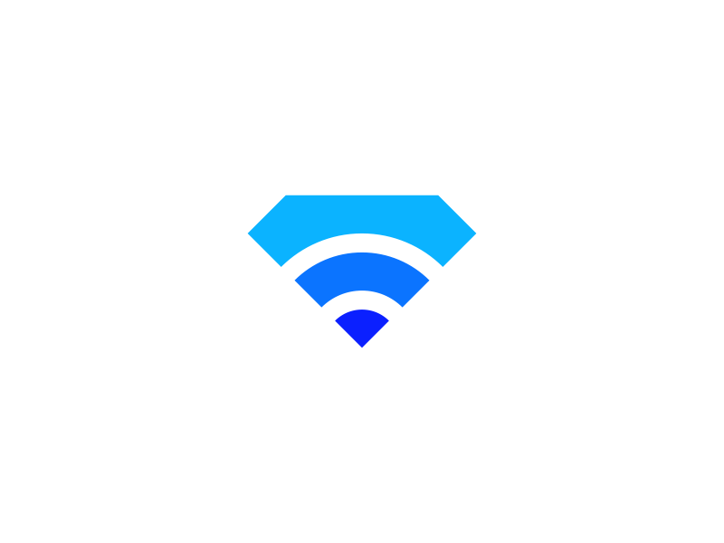 diamondConnect brand designs design logos logo connect wifi diamond