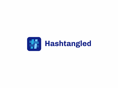 Hashtangled braided brand company design designs hashtag hashtangled logo logos tangle