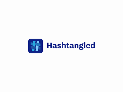 Hashtangled braided brand company design designs hashtag hashtangled logo logos tangle