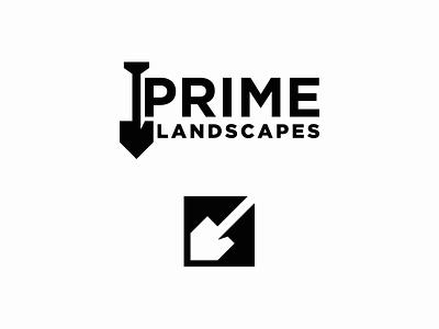 Prime Landscapes Logo brand branding design designs landscapes landscaping logo logos mark prime symbol