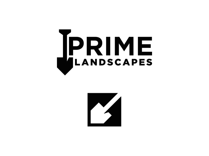 Prime Landscapes Logo brand branding symbol mark designs design logos logo landscaping landscapes prime