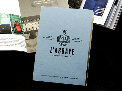 L’Abbaye Brochure art direction branding brochure logo typography