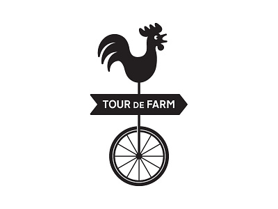 Tour de Farm branding illustration logo typography