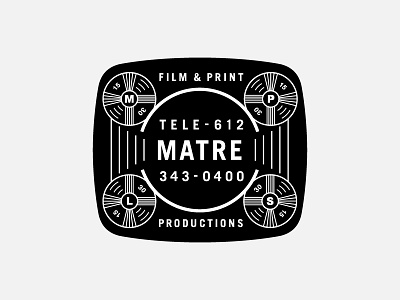 Matre Productions brand identity film director illustration logo matre print producer typography