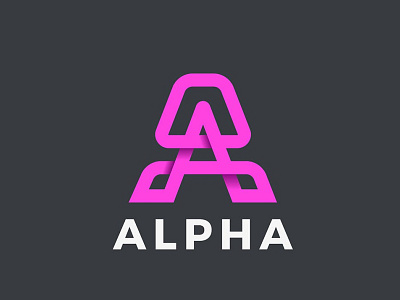 Letter A Logo design 3d 3d letter abstract branding concept creative design graphic design illustration letter linear logo monogram motion graphics style synthwave typeface ui