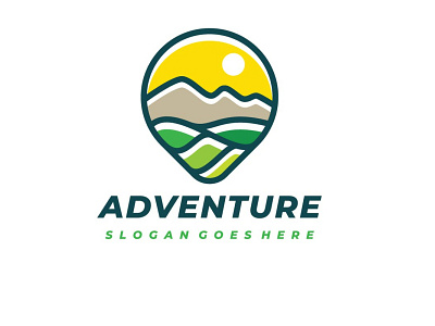 Adventure Logo 3d 3d letter abstract adventure branding camping climbing concept creative design hiking illustration journey landscape mountain nature outdoor sports travel