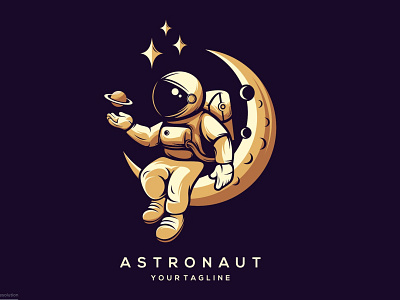 Astronaut logo design 3d 3d letter abstract animation branding concept creative design graphic design icon illustration letter logo motion graphics typography vector