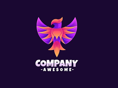 Coloring Bird Logo 3d 3d letter abstract branding concept creative design gradient illustration logo ui