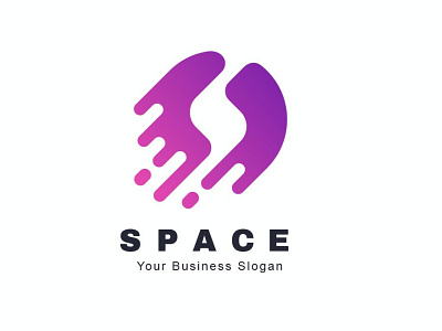 Space Color 3d 3d letter abstract branding concept creative design effect logo illustration logo logo effect concept space color space logo