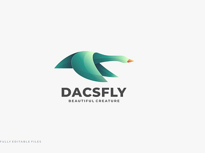 Duck Gradient Colorful Logo