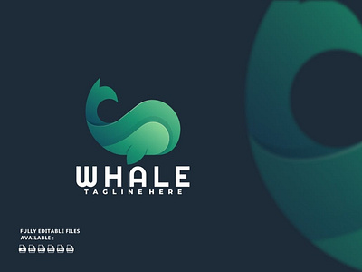 Whale Gradient Colorful Logo