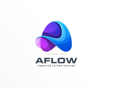 Abstract Letter Colorful Logo Template