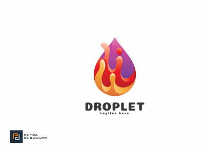 Droplet - Logo Template 3d 3d letter abstract animation branding concept creative design graphic design illustration logo motion graphics vector