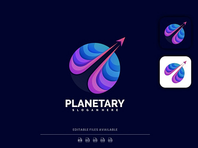 Planetary Gradient Colorful Logo