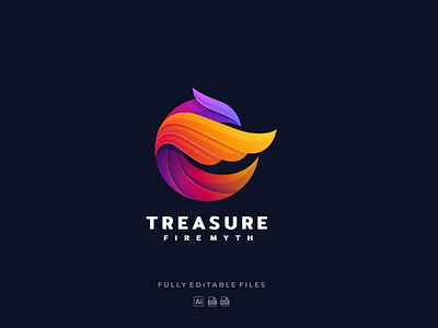 Eagle Gradient Colorful Logo