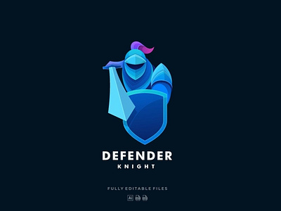 Knight Gradient Colorful Logo