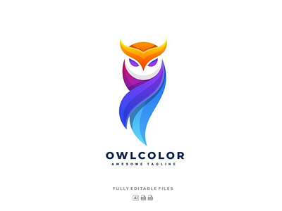 Owl Colorful Logo