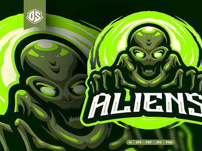 Alien Mascot Logo