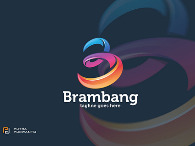 Brambang / B Letter - Logo Template 3d 3d letter abstract animation branding concept creative design graphic design illustration logo logo template motion graphics synthwave typegraphic ui vector