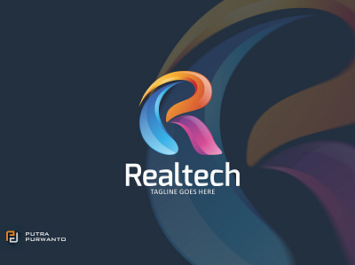 Realtech - Logo Template 3d 3d letter abstract animation branding concept creative design graphic design illustration logo logo template motion graphics ui vector