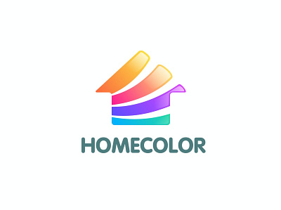 Modern Colorful Home Color Logo 3d 3d letter abstract animation branding color logo colorful concept creative design graphic design illustration logo modern motion graphics ui vector