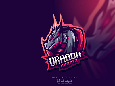 dragon sport 3d letter 3d logo abstract branding concept creative design dragon sport illustration logo logo vector mockup ui vector