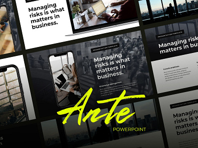 Ante - Business Management 3d letter abstract branding business concept creative design google slides illustration instagram instagram template keynote logo managment powerpoint web web development