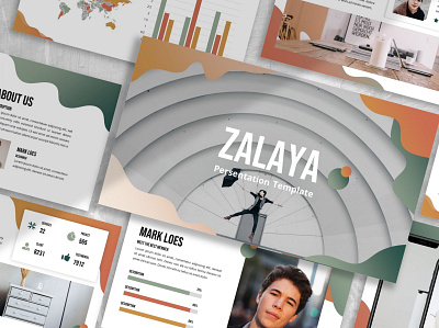 Zalaya - Creative annual branding clean concept creative design finance google slides keynote marketing minimal modern multicolor pitchdeck powerpoint presentation report slides technology template