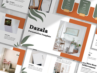 Dazala - Nature branding clean concept creative design eco finance google slides illustration keynote marketing pitchdeck powerpoint presentation slides startup template