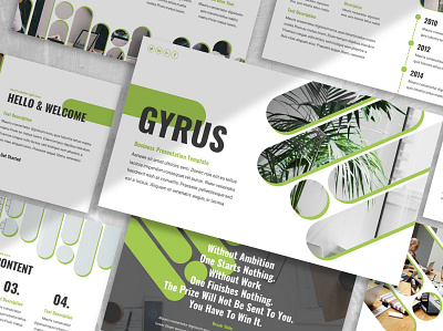 Gyrus - Business annual branding business concept corporate creative deck design google slides illustration keynote modern pitch pitch deck powerpoint presentation report slides template