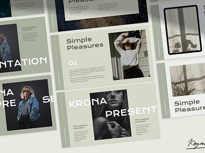 Krona - Fashion & Portfolio business corporate creative diagram elegant fashion google slides keynote lookbook modern moodboard multipurpose pitch deck portfolio powerpoint presentation purpose simplicity slides template