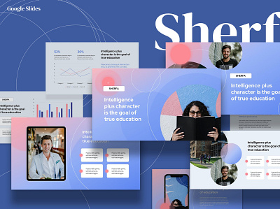 Sherfa - Education branding business corporate creative diagram education elegant fashion google slides keynote lookbook modern moodboard multipurpose pitch deck powerpoint presentation purpose slides template