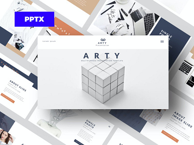 Arty branding business clean colorful concept creative design google slides instagram keynote lookbook minimal modern pitch deck powerpoint presentation simple template template instagram web development