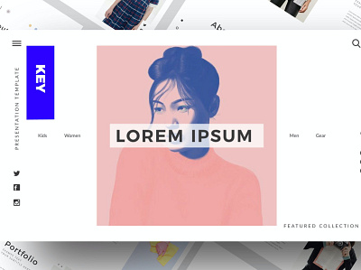 Clean branding business clean colorful concept creative google slides illustration instagram keynote lookbook minimal modern pitch deck powerpoint presentation simple template template instagram web development